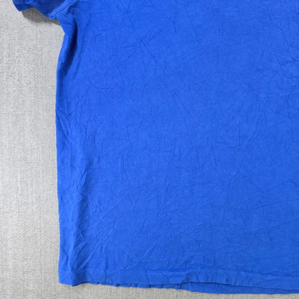 Polo Ralph Lauren T-Shirt Mens Large Blue Short Sleeve‎ Embroidered Pony Logo